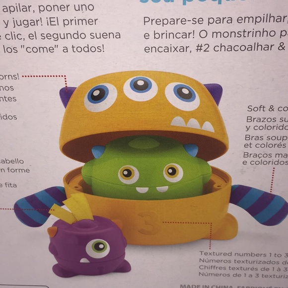 Fisher-Price Stack & Nest Monsters Infant to Toddler Toy - Picture 8 of 11